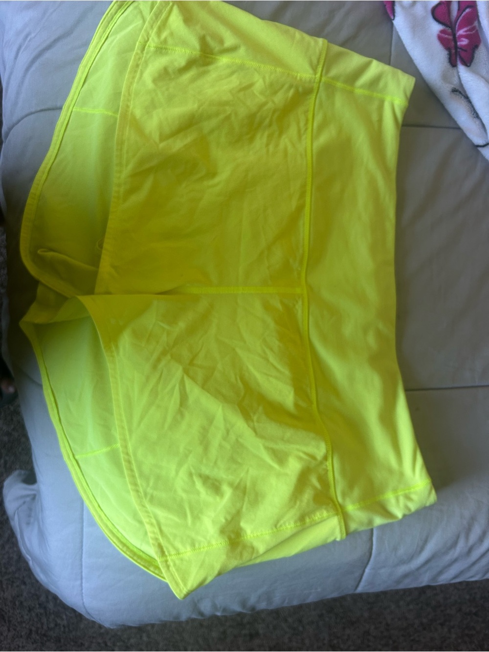 lululemon athletica Neon Yellow Running Shorts